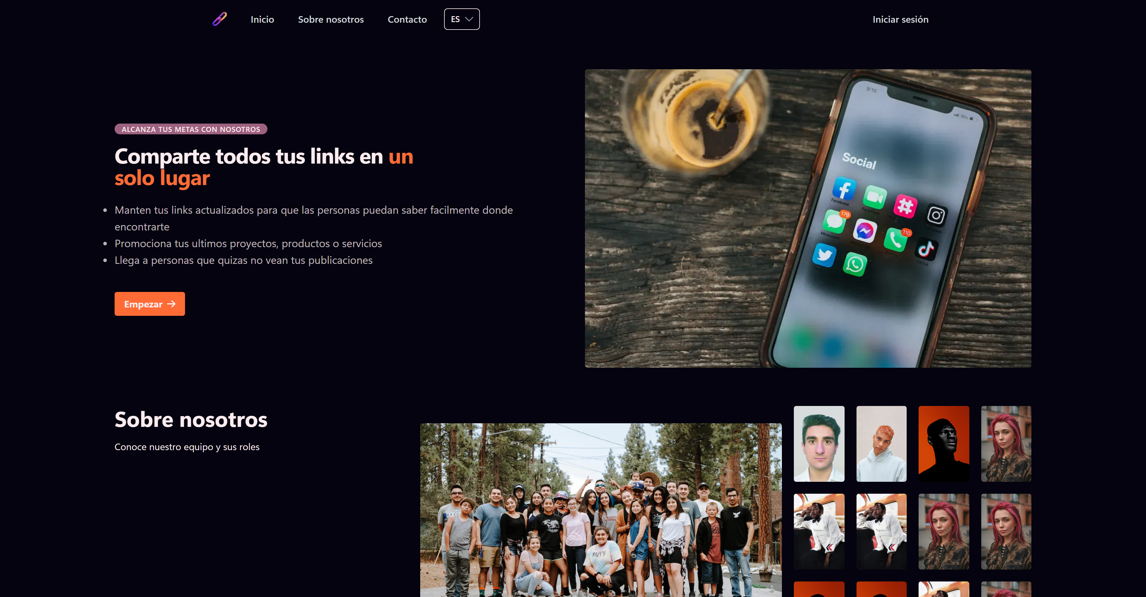 Screenshot of My Links