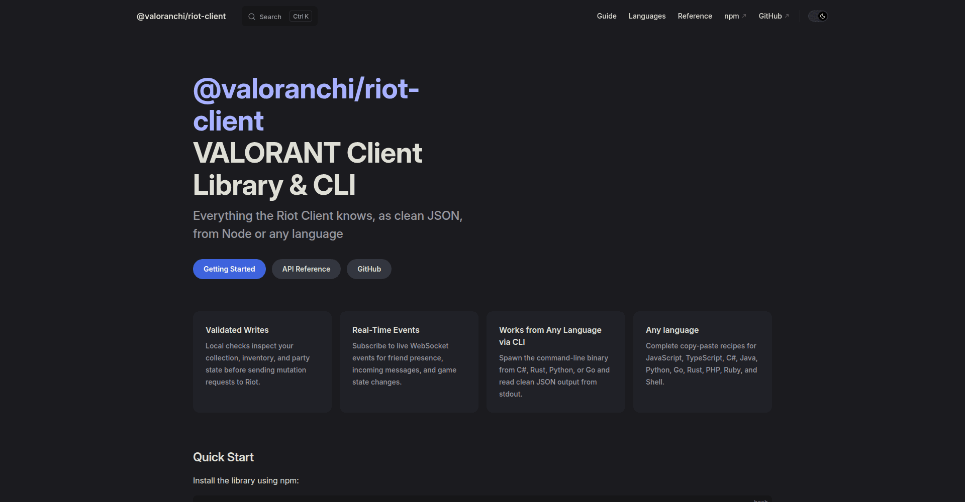 Screenshot of Valoranchi
